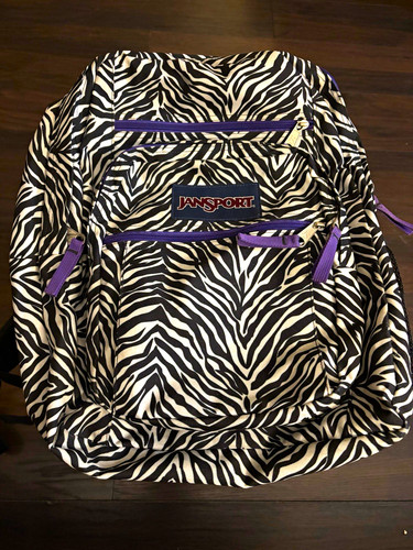 Jansport zebra print backpack - print,